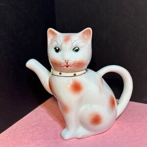 Vintage Ceramic Cat Teapot! Tea Creamer
